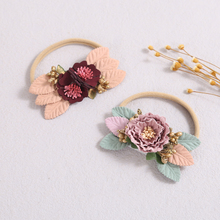 Kawaii Hair Bows Baby Headband Rose Flower Headbands For Children Elastic Soft Hairband Toddler Spring Summer Hair Accessories